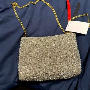 Clare V. Estelle Glitter Clutch - brand new with tags